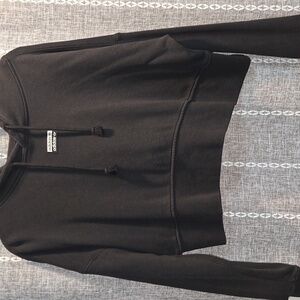 Adidas Black Cropped Hoodie